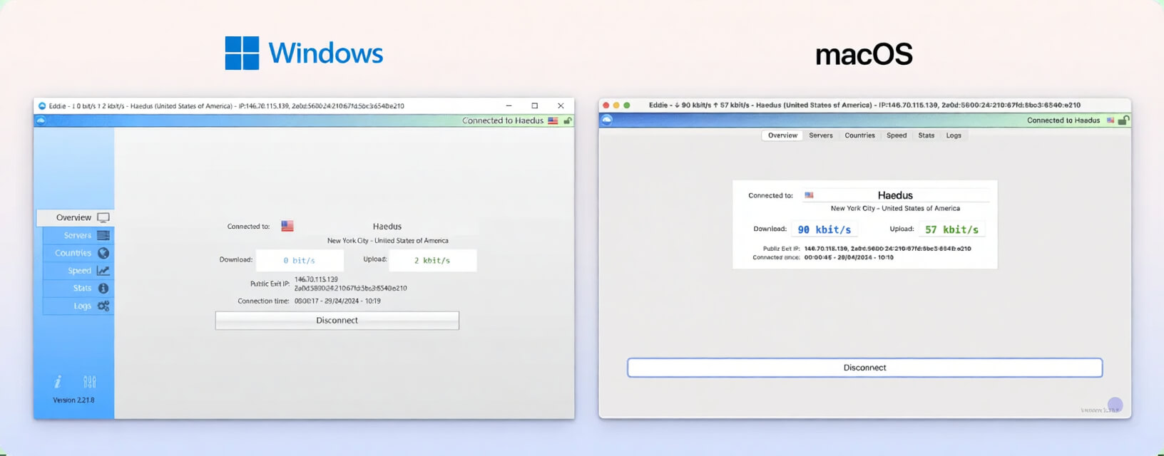 AirVPN Windows & macOS client