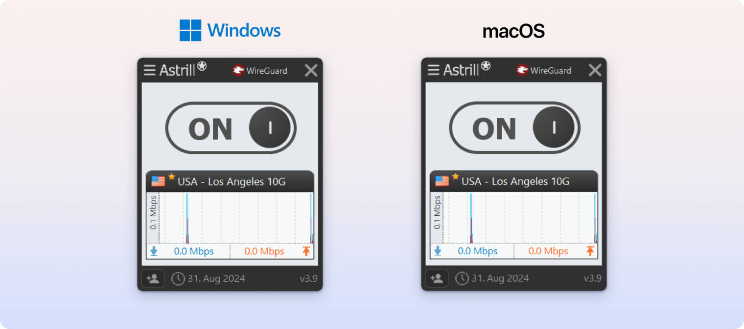 Astrill’s desktop apps Astrill’s desktop apps