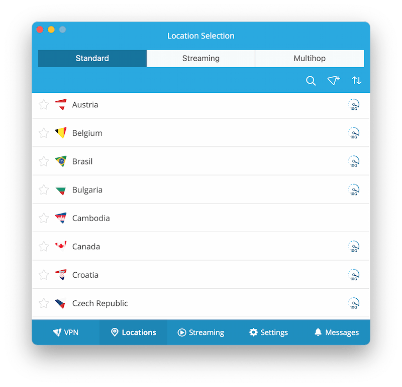 Hide.me has a large server network