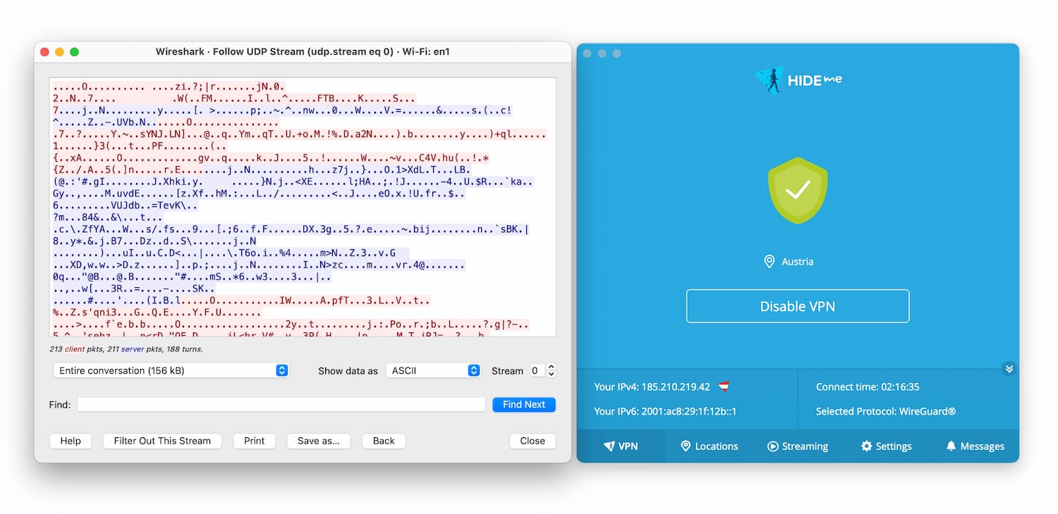 Hide.me encrypts your browsing data