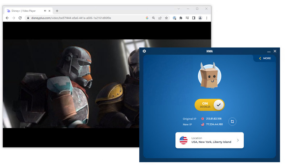 HMA’s ‘Liberty Island’ server had the highest success rate for unblocking Disney+