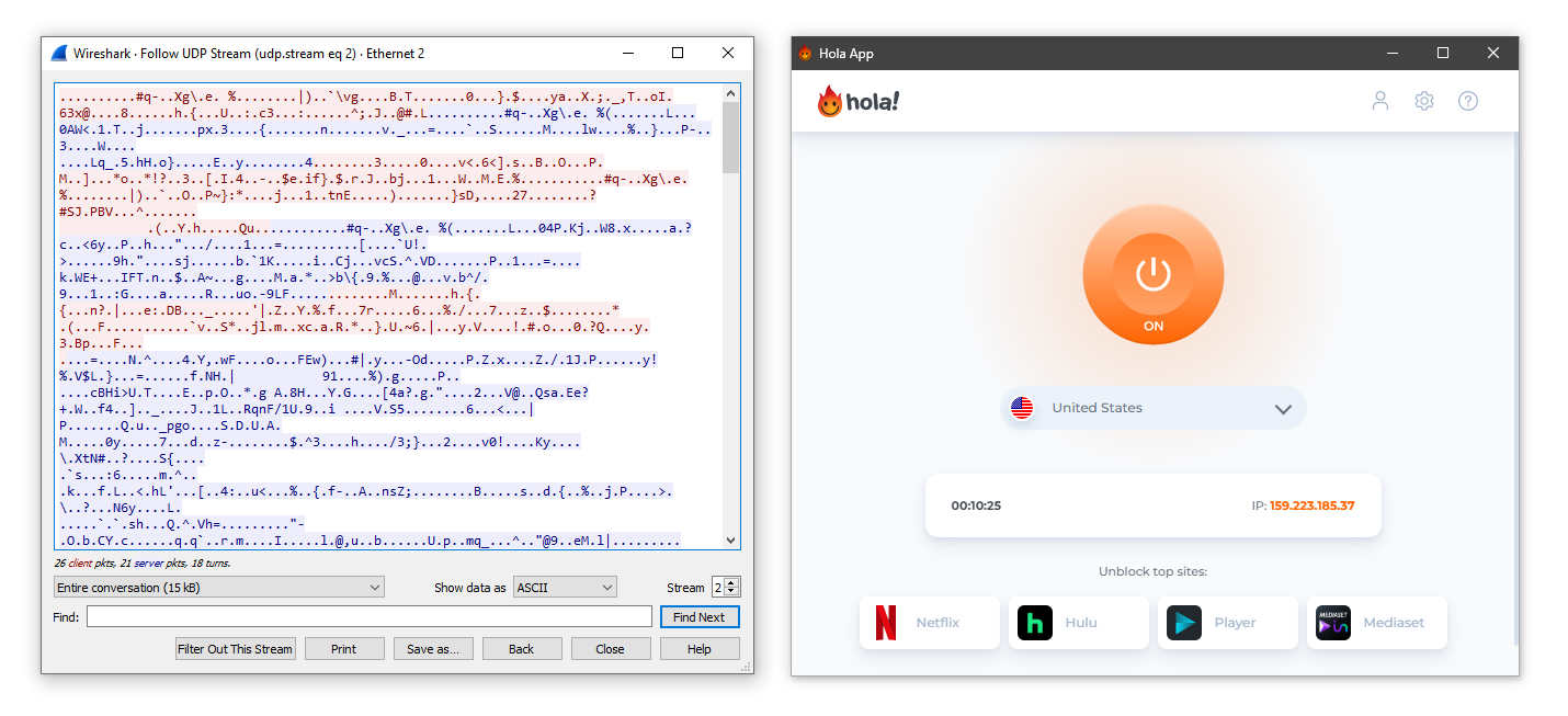 Hola VPN only encrypts traffic on its PC app Hola VPN only encrypts traffic on its PC app