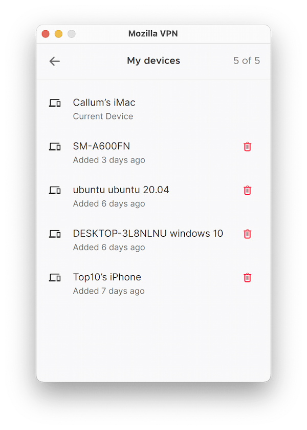 Mozilla VPN Can Only Be Installed on Five Devices at Once Mozilla VPN Can Only Be Installed on Five Devices at Once