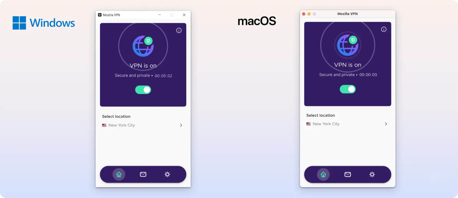 Mozilla VPN Windows & macOS Apps Mozilla VPN Windows & macOS Apps