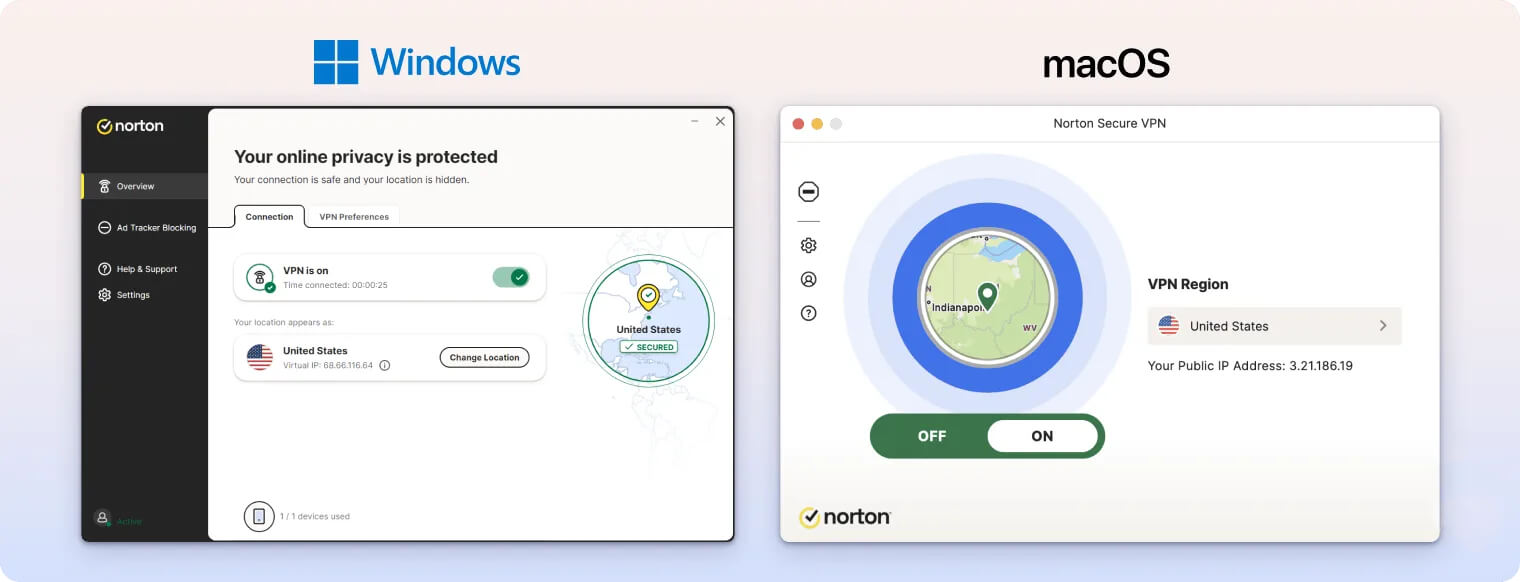 Norton 360 VPN Desktop Client