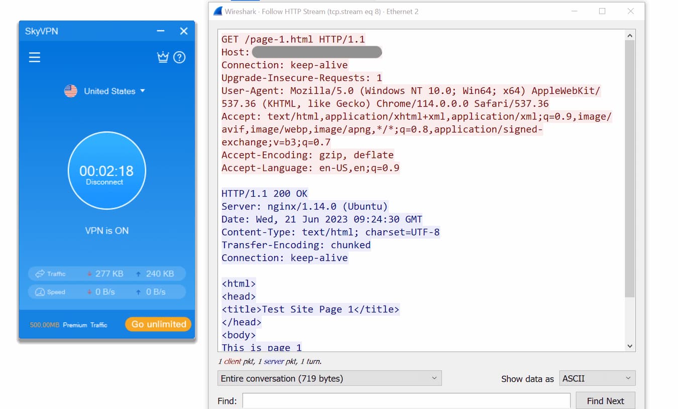 SkyVPN failed to encrypt our browsing activity SkyVPN failed to encrypt our browsing activity