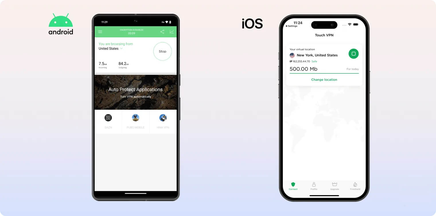 Touch VPN mobile APP Touch VPN mobile APP