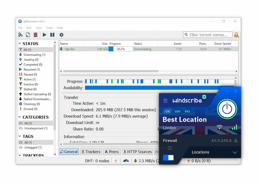 Both versions of Windscribe work well for torrenting Both versions of Windscribe work well for torrenting