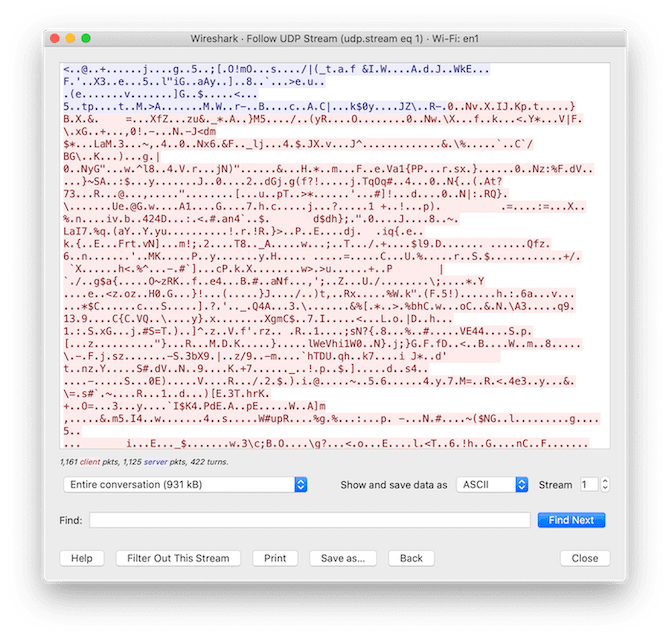 HideMyAss securely encrypted our network traffic