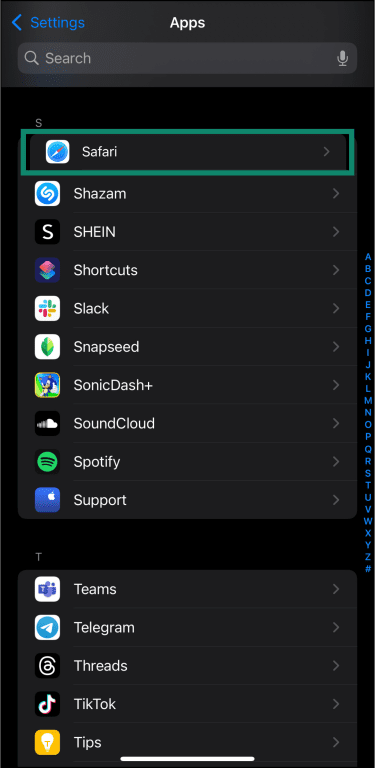 Safari APP